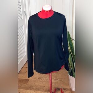 Spyder Active Women’s Long Sleeve Black Top thumbholes Size XL NWT